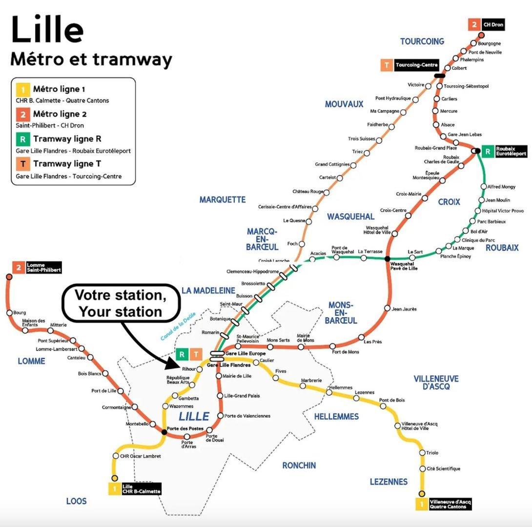 Vieux Lille Bright Duplex ! 3Pers Apartment ภายนอก รูปภาพ
